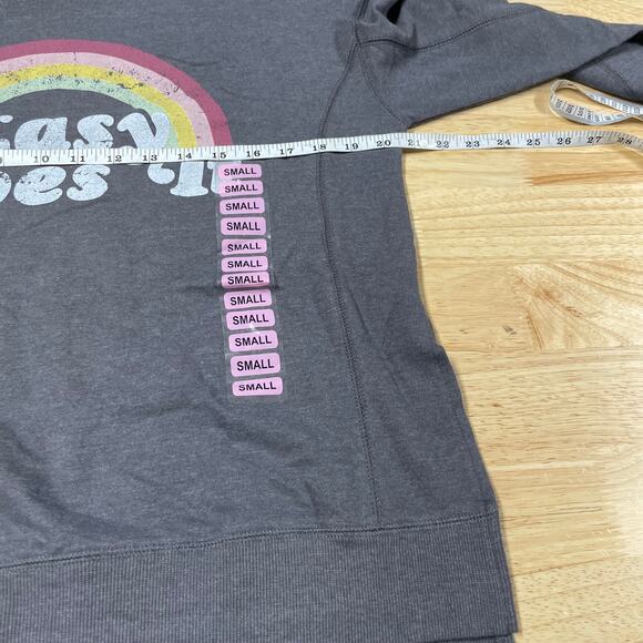 Wildfox NWT Easy Does It Sommers Sweatshirt Side Slits Drop Shoulder Size S - Picture 10 of 11